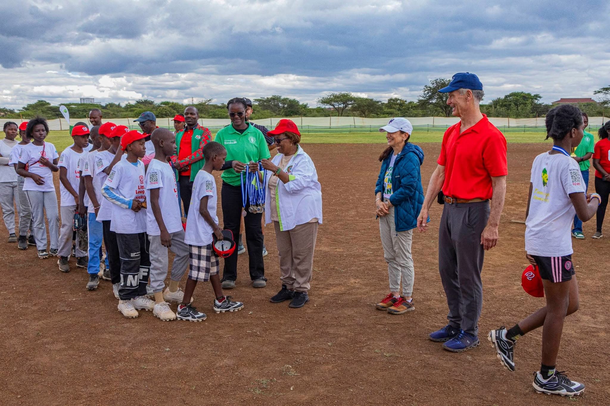 Kibagare Angels supporters at an awards ceremony